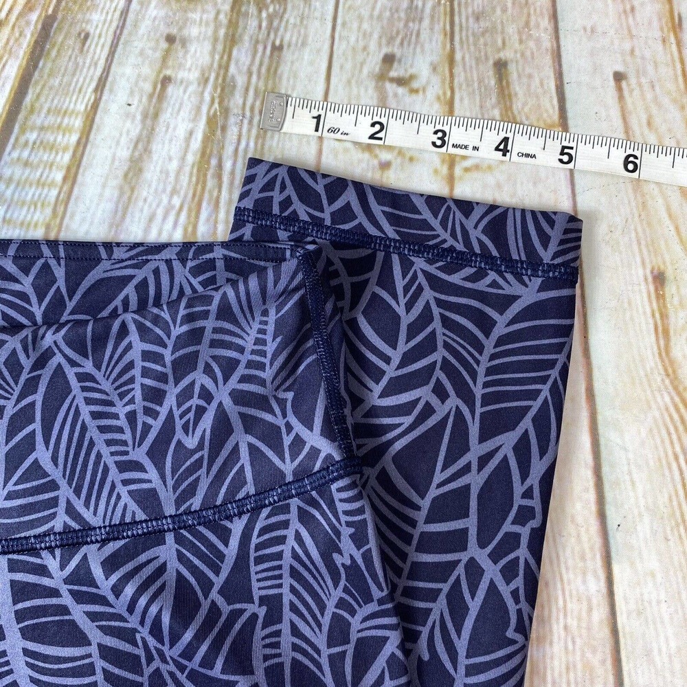 Lululemon Wunder Under Womens Size 6 Banana Leaf Print Crop Leggings Yoga Pants - Picture 6 of 8